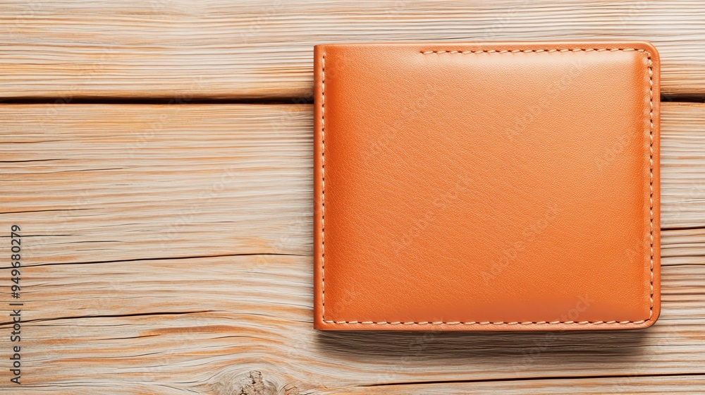 Wallet with money mockup, focus on functionality and everyday use Wallet with money mockup, focus on functionality and everyday use