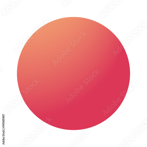 Circle color gradients. Rounded vibrant sphere buttons. Vector holographic set