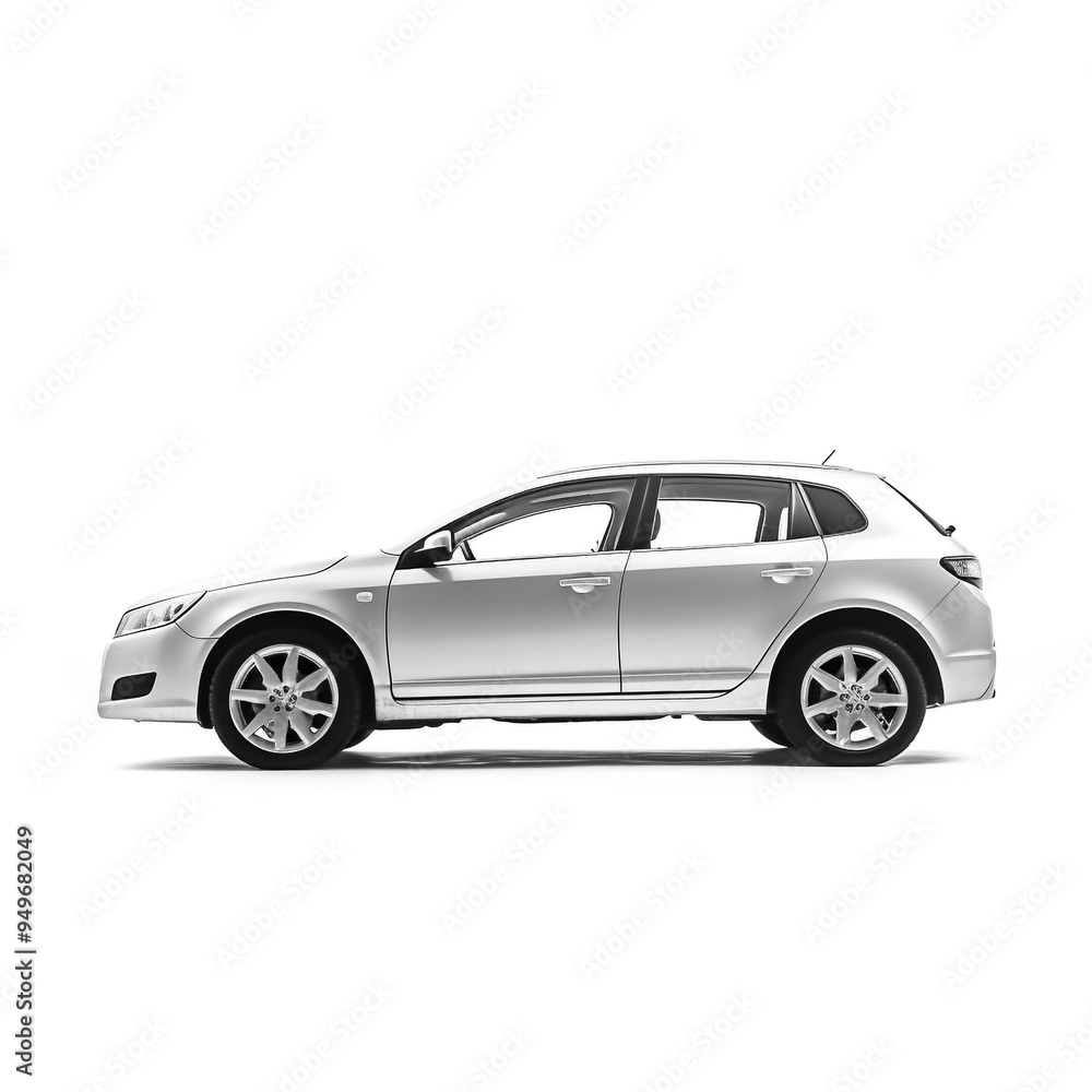 Concept car sports premium coupe. Plug-in hybrid. Technologies of eco-friendly transport. white car on white background. Concept car sports premium coupe. Plug-in hybrid. Technologies of eco-friendly transport. white car on white background.