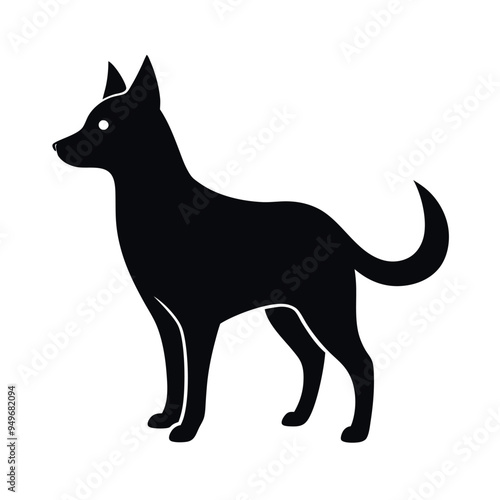  A cute dog vector illustration. photo