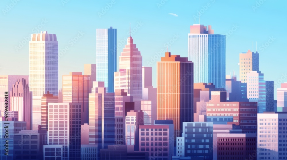 city buildings illustration city buildings illustration
