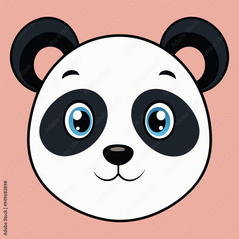Cute panda face Cute panda face
