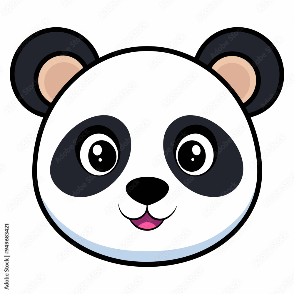 Cute panda face Cute panda face