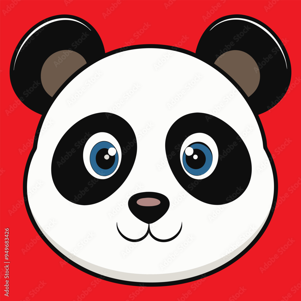 Fototapeta premium Cute panda face