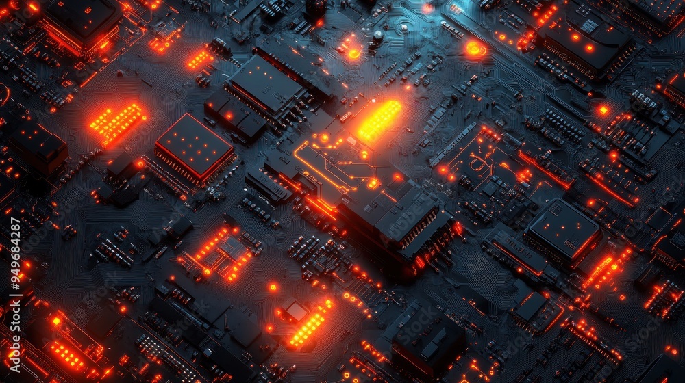 Abstract Circuit Board Close Up Abstract Circuit Board Close Up