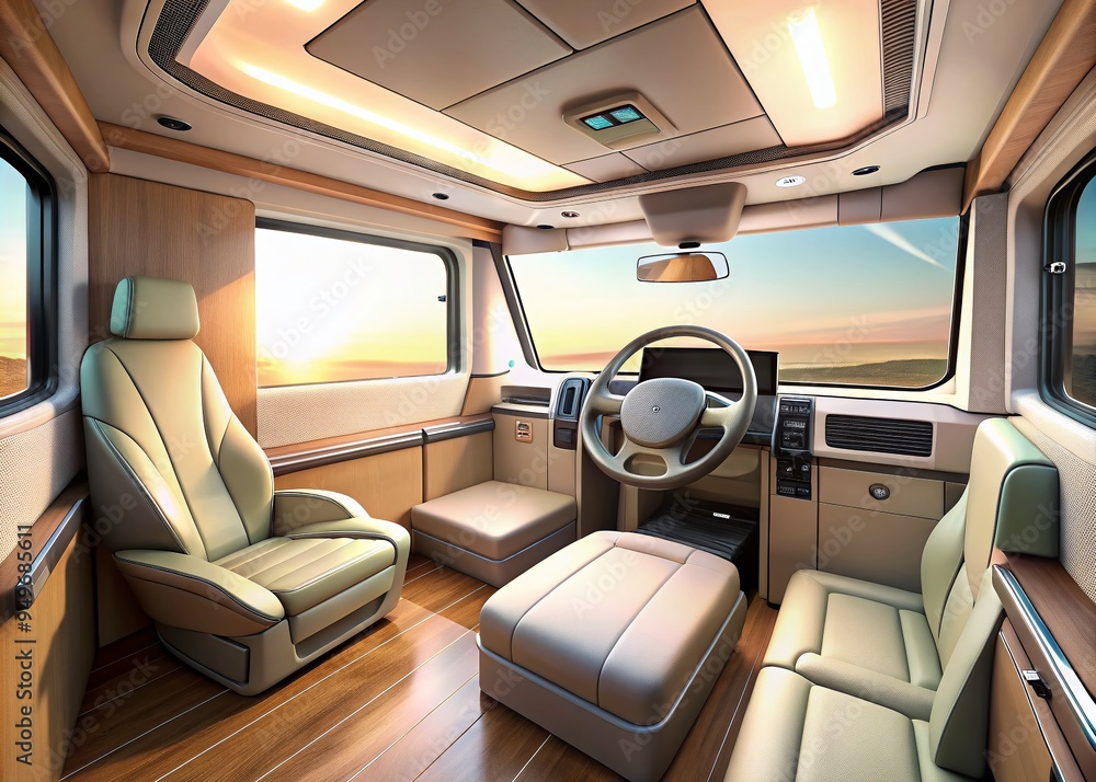 minimalist modern semi truck interior flat design pastel colors corporate style minimalist modern semi truck interior flat design pastel colors corporate style