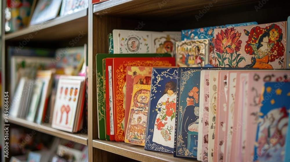 A display of birthday cards in different languages, showcasing the diversity of greetings and designs. A display of birthday cards in different languages, showcasing the diversity of greetings and designs.