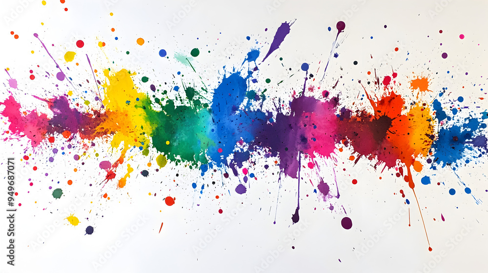 colorful ink splatters on a white canvas.
colorful ink splatters on a white canvas.