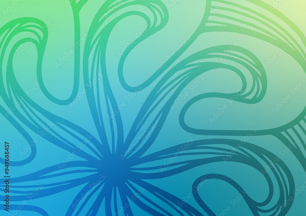 Green mandala modern design abstract background Green mandala modern design abstract background