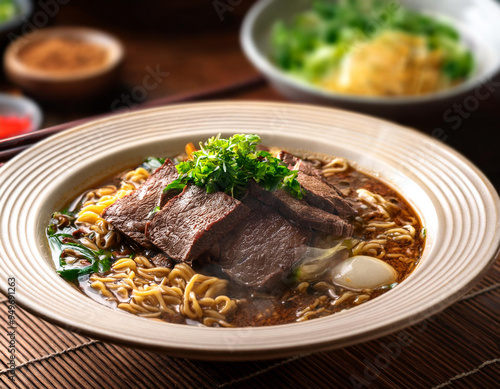  Satay beef noodle, the beef should be rough, hong kong style, in old hong kong style restaurant