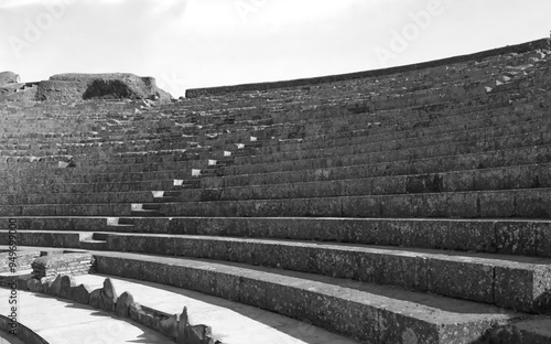 OSTIA ANTICA RUINS: VIEW OF THE AMPHITHEATER