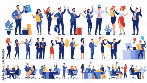 office people. Vector character.