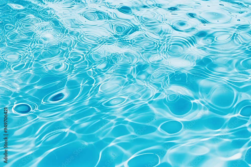 Fototapeta premium Processed collage of clean blue water texture. Background for banner, backdrop or texture