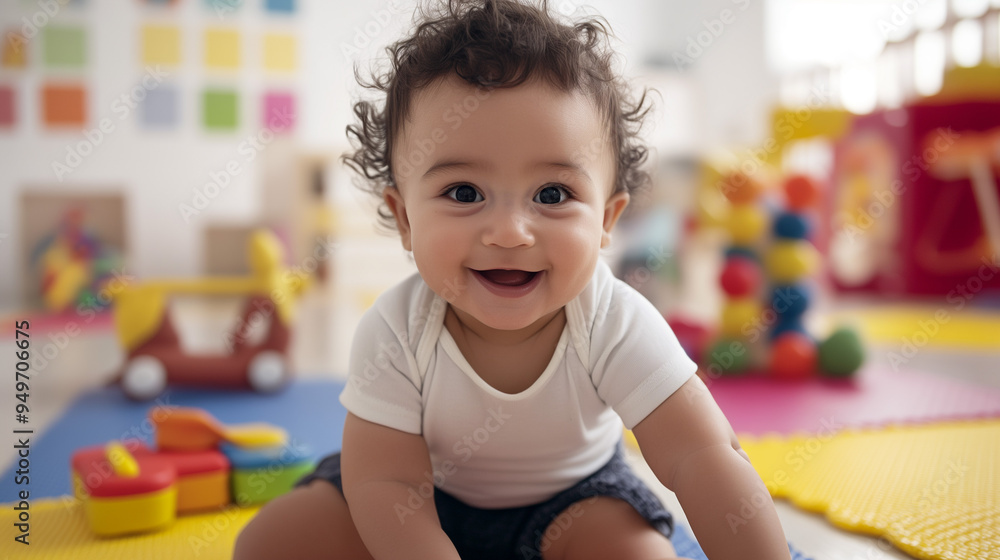 Fototapeta premium Nursery Childcare Preschool Baby Child Kid Playing