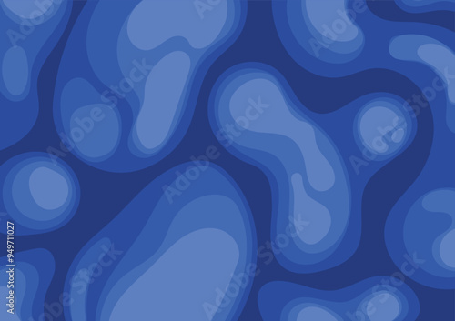 Art blue geomagnetic abstract design background