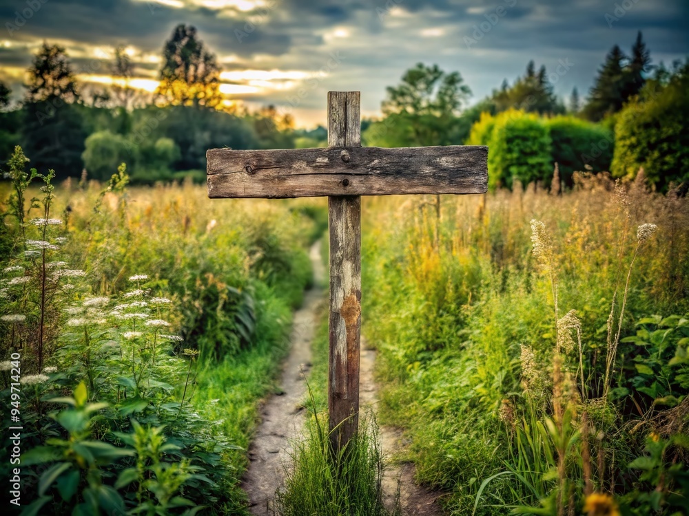 abandoned rural crossroad old sign decaying wood poles overgrown weeds nostalgic atmosphere melancholy sadness forgotten memories past history abandoned rural crossroad old sign decaying wood poles overgrown weeds nostalgic atmosphere melancholy sadness forgotten memories past history