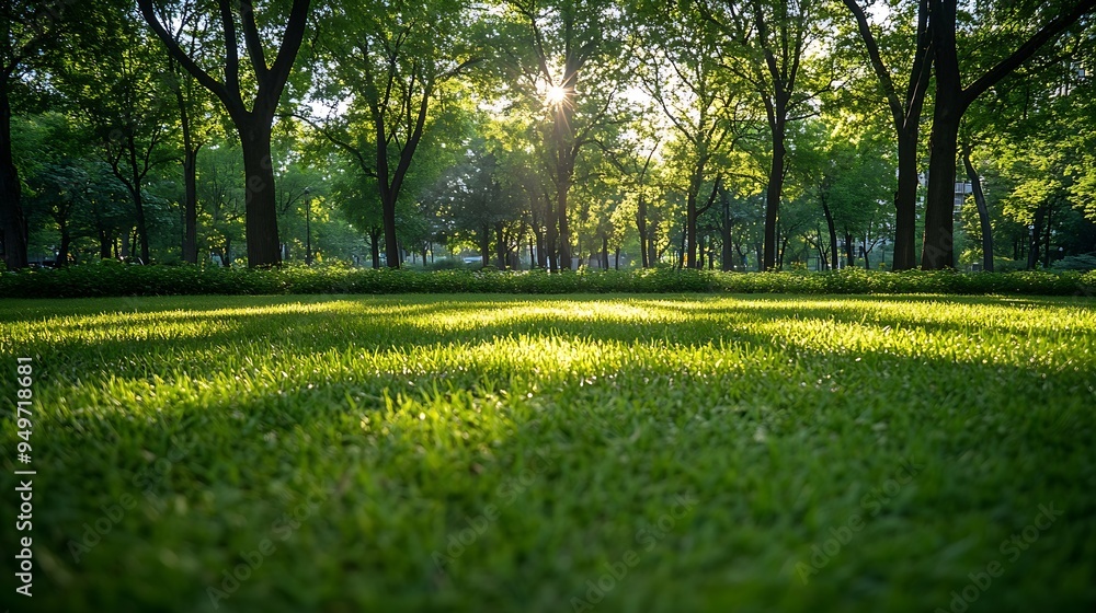 Leisure Square Park in the city vast clean square and grassy woods : Generative AI Leisure Square Park in the city vast clean square and grassy woods : Generative AI