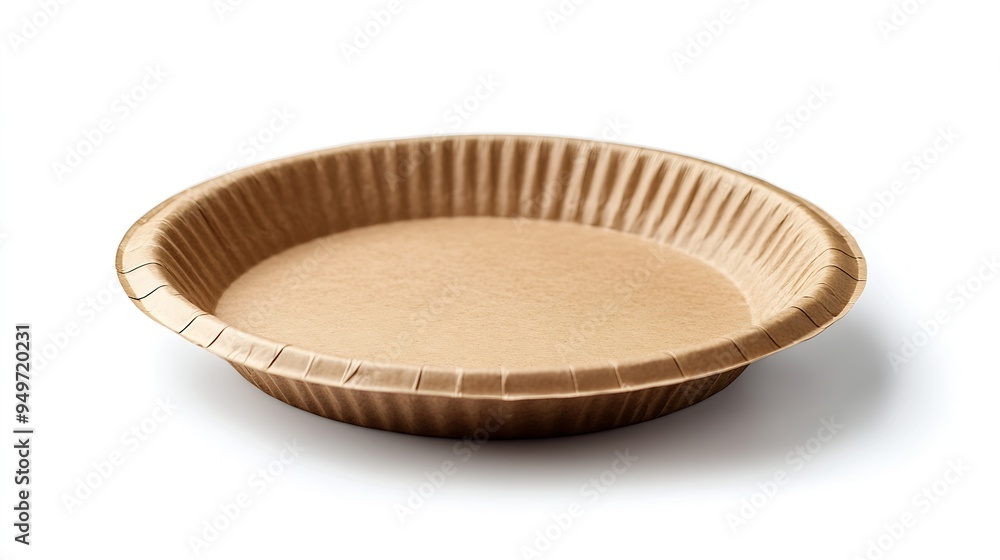 Generic disposable paper plate is product made from recycled bagasse ...