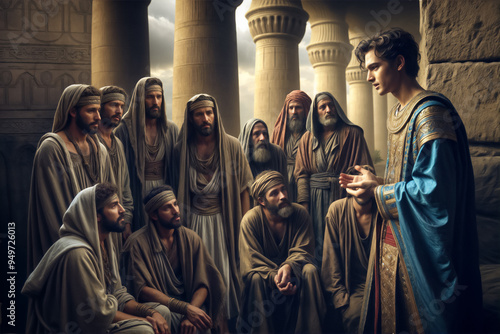 Joseph Meets his Brothers Sons of Jacob in Egypt Genesis photo