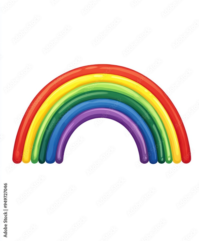 A colorful rainbow illustration with vibrant arcs in red, orange, yellow, green, blue, and purple. A colorful rainbow illustration with vibrant arcs in red, orange, yellow, green, blue, and purple.