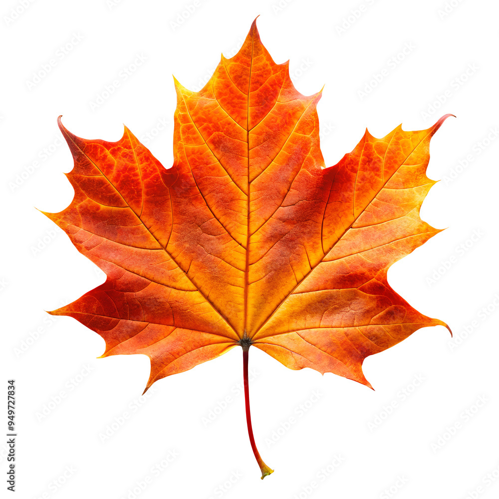 PNG maple autumn leaves on white isolated background PNG maple autumn leaves on white isolated background