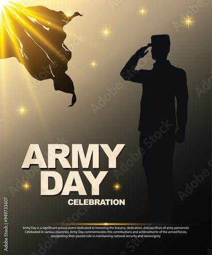 Patriotic Design for Independence Day and Army Day | Memorial, Amar Jawan Jyoti, Stars, and Silhouettes | Indian and American Forces | August 15, January 26 | Veterans, Victory, Freedom, Ashoka, Flag photo