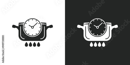 Сooking pot icon in flat style. Saucepan vector illustration on isolated background. Pan sign business concept.