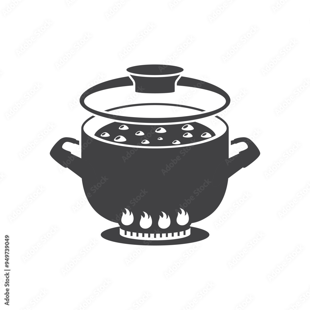 Сooking pot icon in flat style. Saucepan vector illustration on isolated background. Pan sign business concept. Сooking pot icon in flat style. Saucepan vector illustration on isolated background. Pan sign business concept.