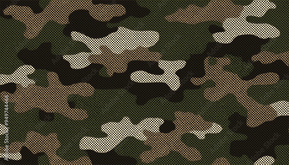 Fototapeta premium Trendy military camouflage