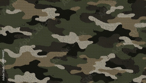 Trendy military camouflage