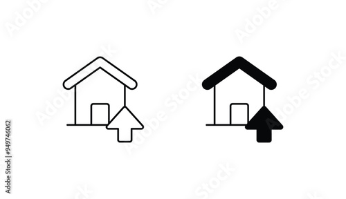Realestate Price icon design with white background stock illustration