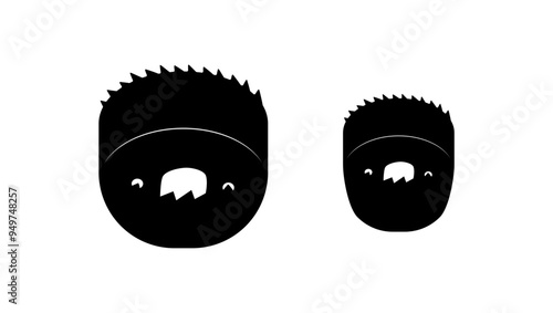 Hole Saw,  black  isolated silhouette
