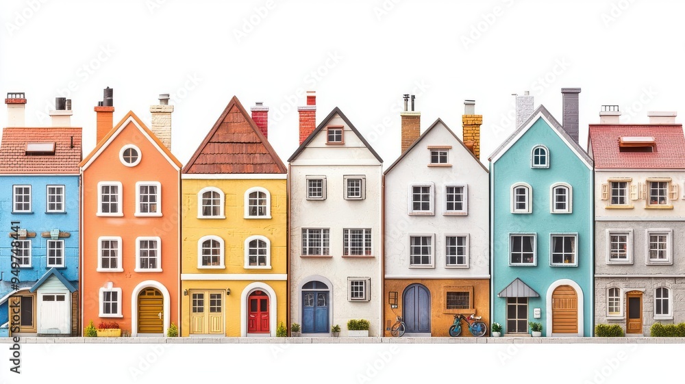 Diverse neighborhood with various cultural elements in architecture and design, Cultural neighborhood, Urban diversity Diverse neighborhood with various cultural elements in architecture and design, Cultural neighborhood, Urban diversity