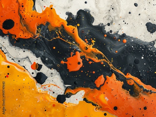 Wallpaper Mural Abstract Art Piece with Vibrant Colors Torontodigital.ca