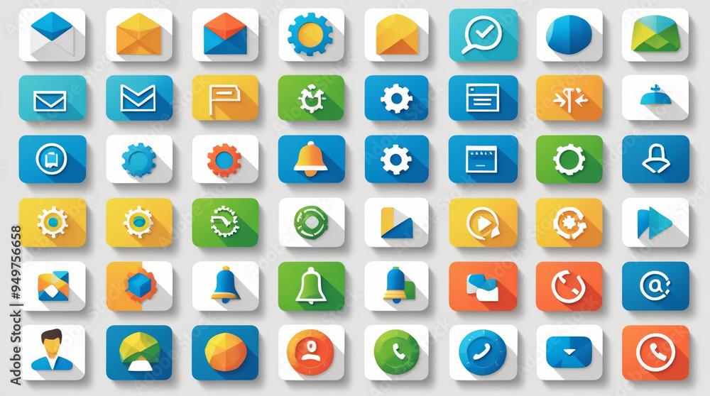 Set of dynamic isometric web UI icons Set of dynamic isometric web UI icons