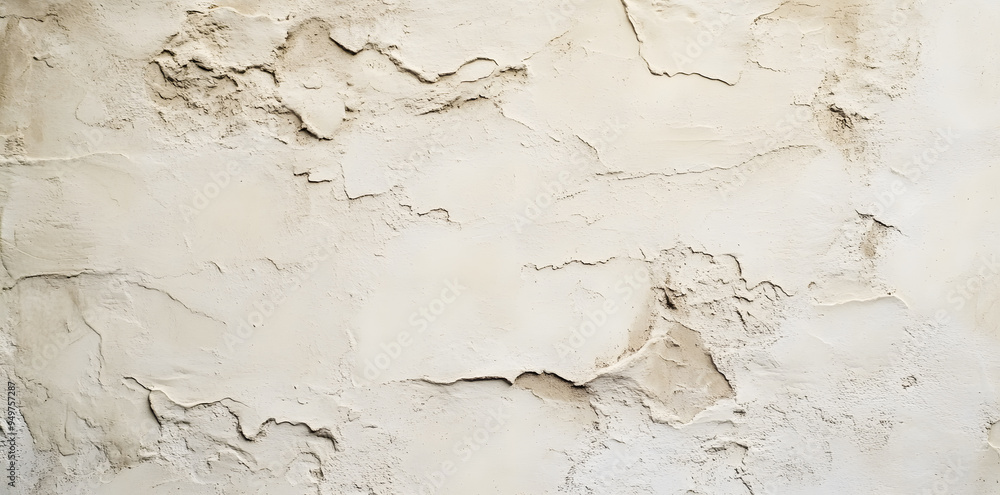 Obraz premium Textured Light beige putty wall background 