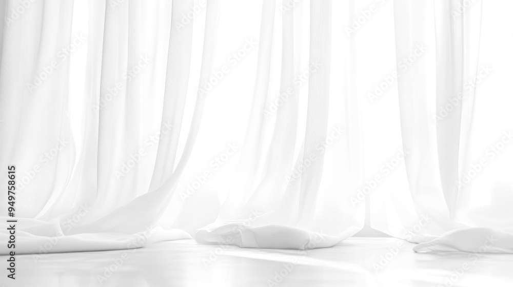 Soft white curtains background for graphic design or wallpaper. Soft white curtains background for graphic design or wallpaper.