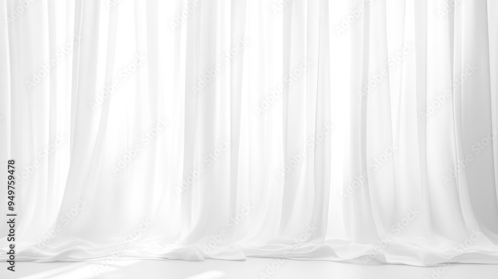 Soft white curtains background for graphic design or wallpaper. Soft white curtains background for graphic design or wallpaper.