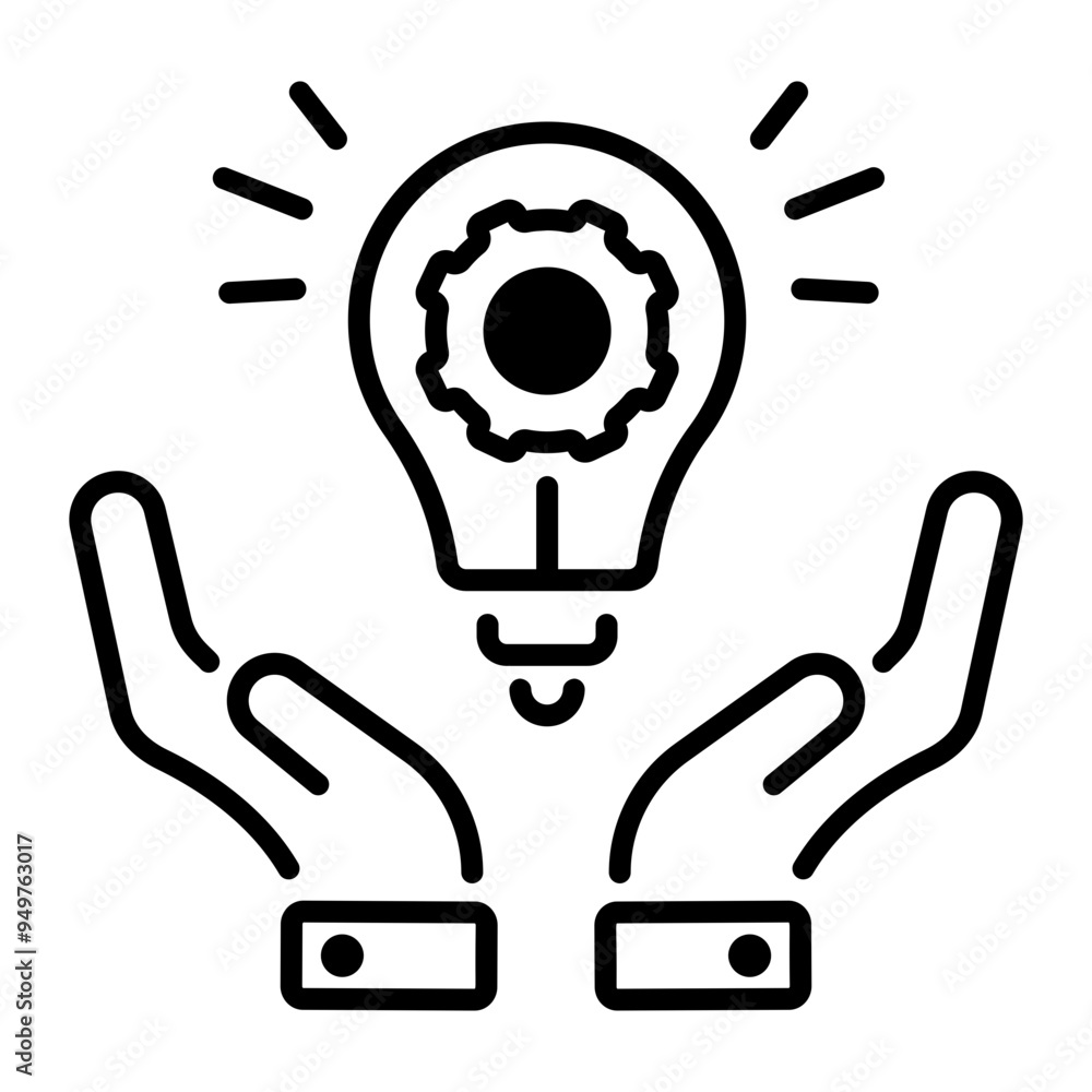 A line style icon of innovation A line style icon of innovation