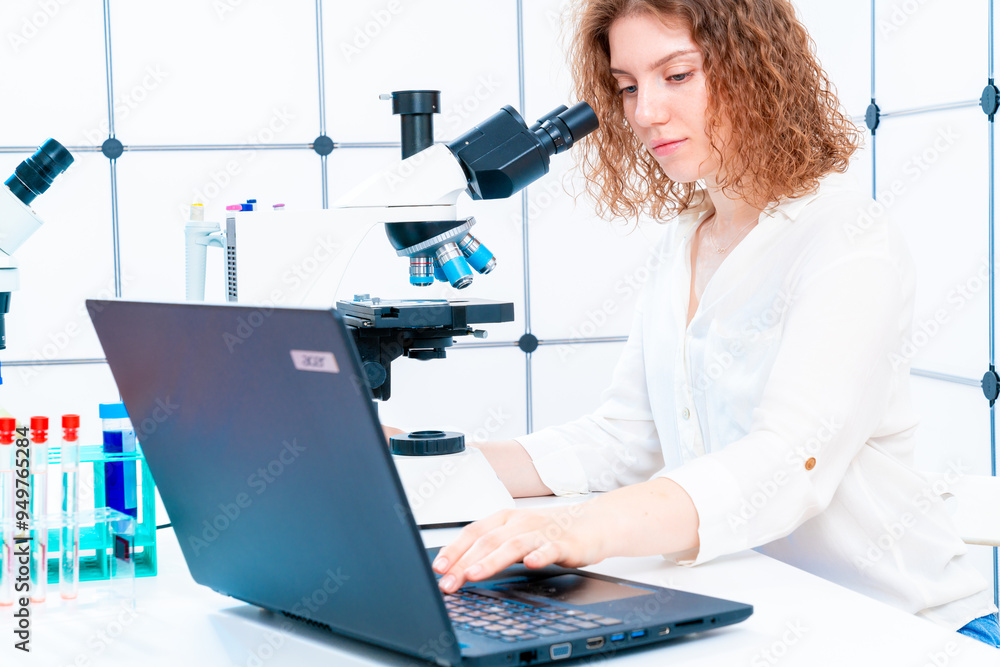 Scientist Analyzing Data