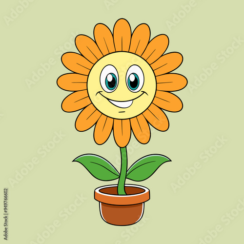 Elegant Flower Vector Illustration - Perfect for Print Designs