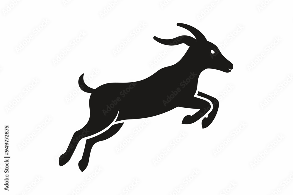 Obraz premium A jumping Goat