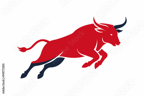 A jumping Bull