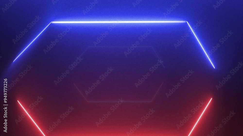 Neon Light Loop Background 2D Cartoon Animation Neon Light Loop Background 2D Cartoon Animation