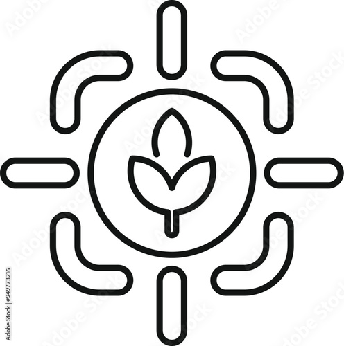 This icon represents the focus on agricultural innovation and the development of sustainable farming practices