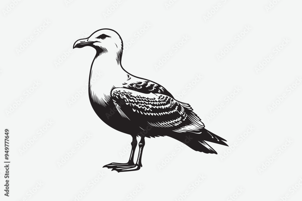 Sparrow Bird  vector art and illustration