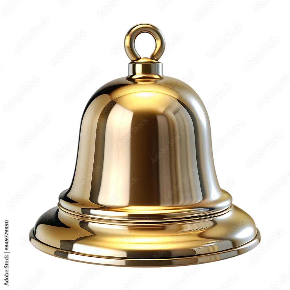 golden bell isolated on white golden bell isolated on white