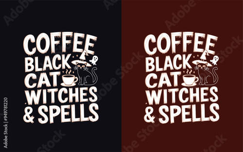 Halloween T-shirt or poster design creative artwork vector illustraion