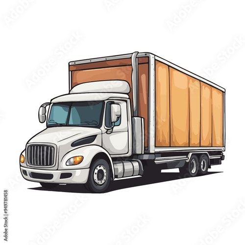 amazing cute freight truck fulcolor ai generated