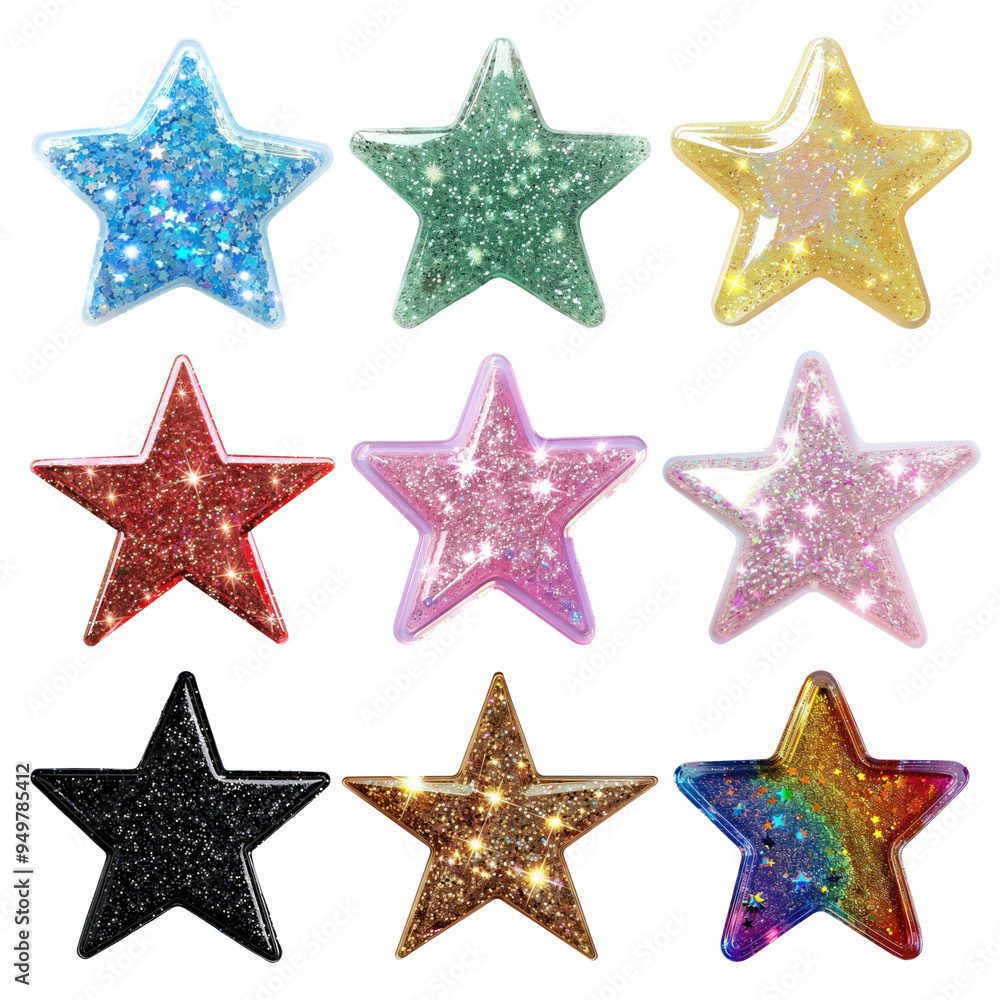 PNG colorful glittery star PNG colorful glittery star